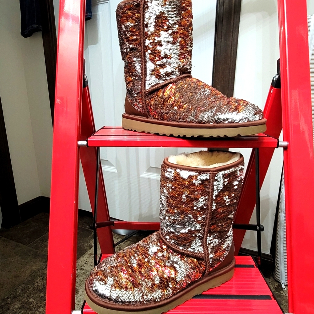 Uggs sequin sparkling boots
